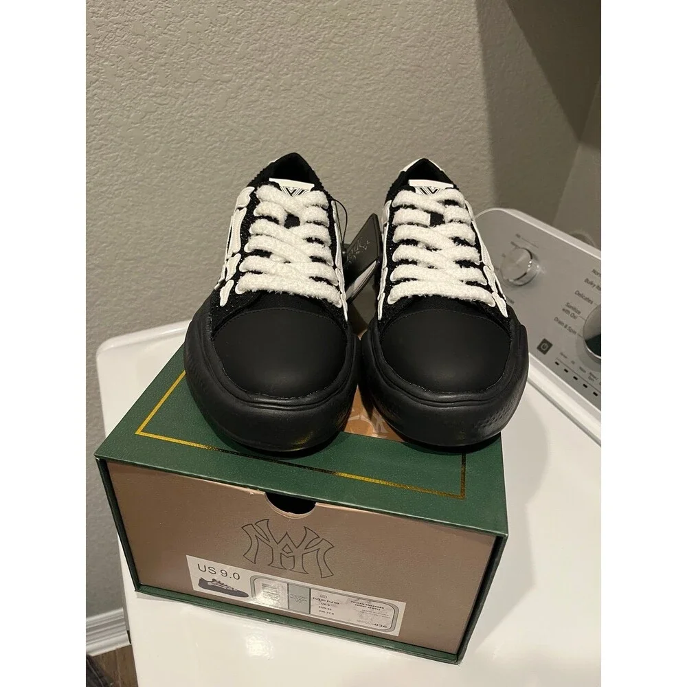 Watson Vulcan Skeleton Rhinestone Sneakers Men’s US 9 Black White New in Box